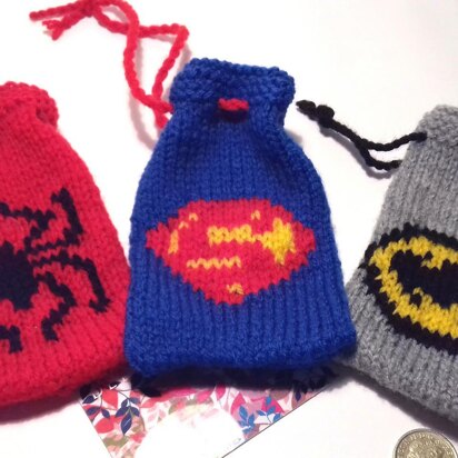 Batman, superman and spiderman gift bags