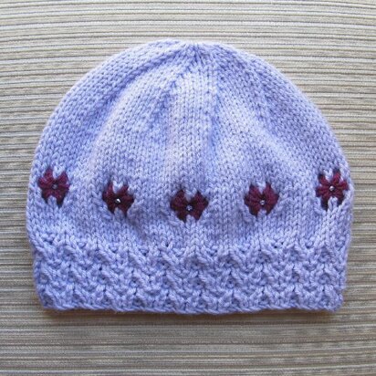 Knit Hat Violet in Size Adult