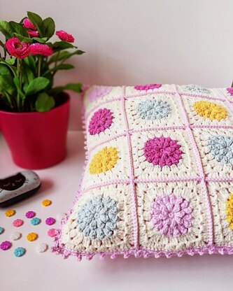 Dahlias in Bloom Cushion