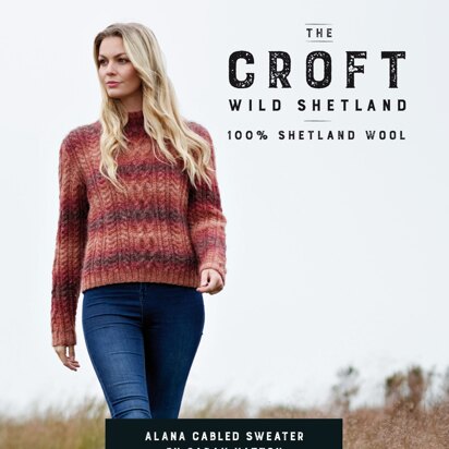 Alana Sweater in West Yorkshire Spinners The Croft Wild Shetland - WYS0019 - Downloadable PDF