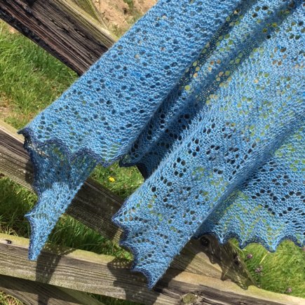 Cornflower Shawl #4