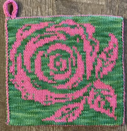 Rose Potholder