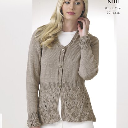 Cardigans in King Cole Cottonsoft Dk - 4345 - Downloadable PDF