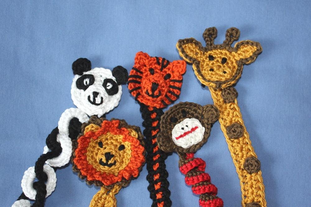 Pacifier Holder with Animals - PDF Crochet Pattern - Instant Download
