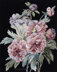 DMC Peony Branches Cross Stitch Kit - 24 × 35.5 cm