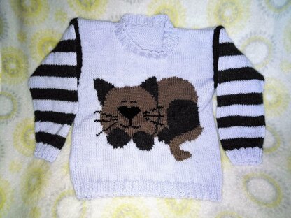 Sleeping Cat Children's Jumper