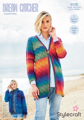 Jacket and Cardigan in Stylecraft Dreamcatcher - 9726 - Downloadable PDF