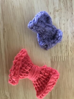 Tunisian Crochet Bows