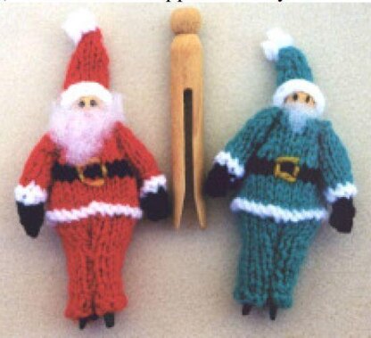 Clothespin Santas