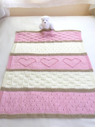 Heart Throw & Baby Blanket