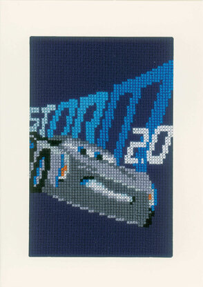 Vervaco Greeting Card Kit Disney Screeching Tires Set Of 3 Cross Stitch Kit