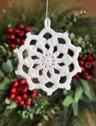 Ten Point Snowflake Ornament