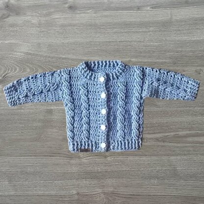 Lola Cabled Baby Cardigan