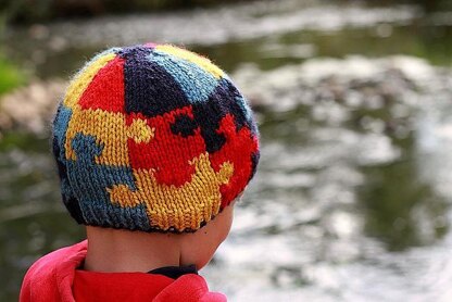 Autism Awareness Puzzle Hat