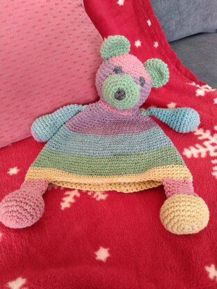 Rainbow Teddy Blanket/Lovey