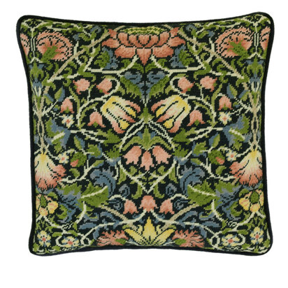 Bothy Threads William Morris Bell Flower Cross Stitch Kit - 31cm x 31cm