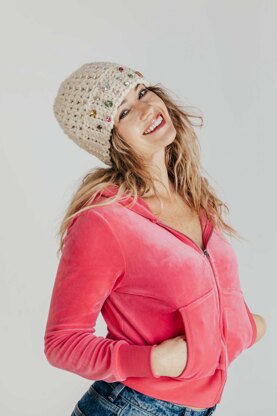 Chunky V Stitch Beanie | The Glitz and Glam Beanie