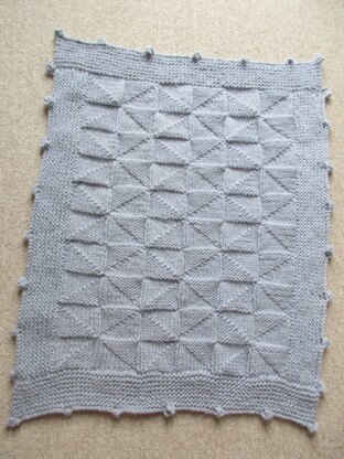 Windmill Pattern Cot Blanket