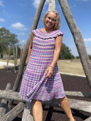 Ribbed Foldover Dress