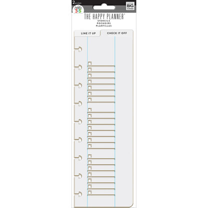 The Happy Planner Classic Stencils 2/Pkg - Line It Up & Check It Off