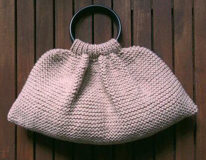 Chunky Garter Stitch Knitting Bag