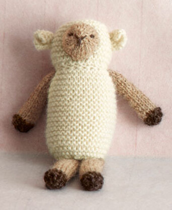 Knit Little Lamb Toy in Lion Brand Superwash Merino Cashmere - L0211AD