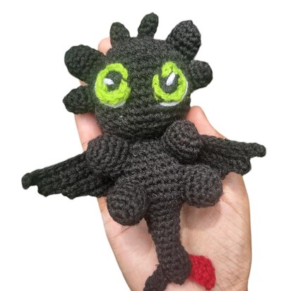 Toothless from How to train your Dragon Amigurumi