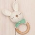 Bunny rattle amigurumi teether