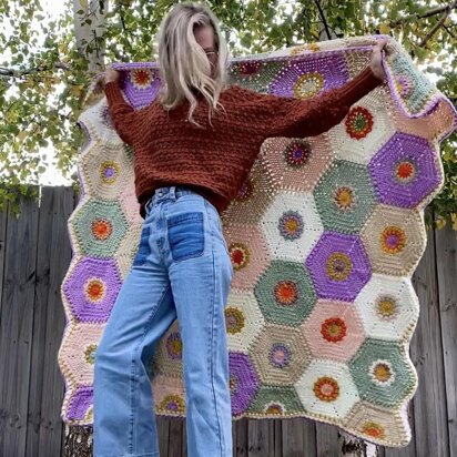 Golden Hexagon Blanket