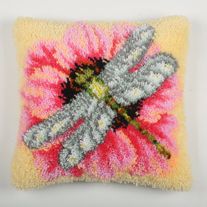 Craft Buddy Dragon Fly Cushion Latch Hook Kit