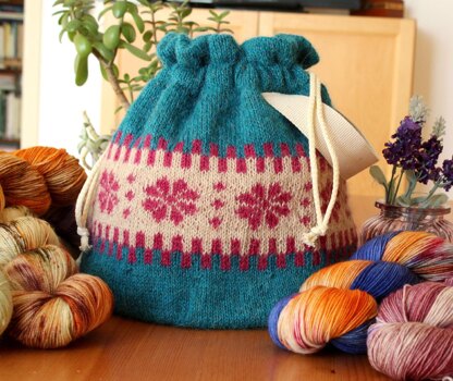 Manhattan Knitting Project Bag