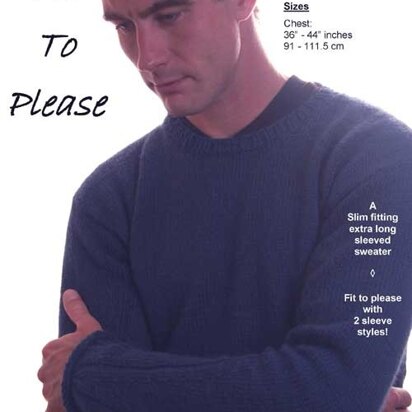 Fit to Please  Men's Sweater in UK Alpaca Super Fine DK (Downloadable PDF)