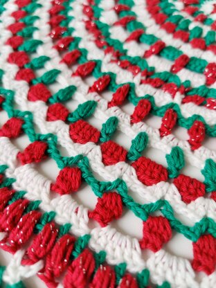 Holly Jolly Christmas Doily