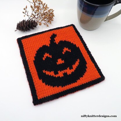 Halloween Pumpkin Potholder
