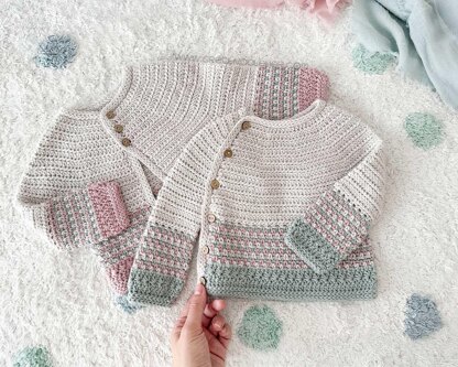 2-4 years - TICA Crochet Sweater / Cardigan