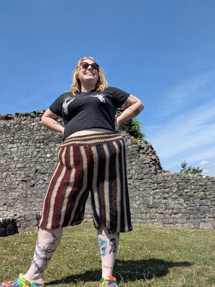 Vertical Striped Shorts