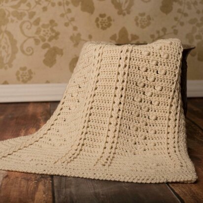 Braided Cable Block Throw