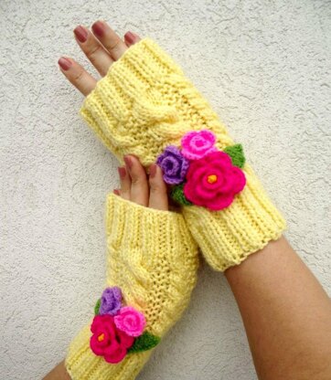 Camila Fingerless Mitts