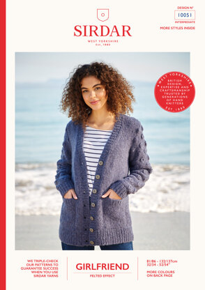 Cardigan in Sirdar Girlfriend - 10051 - Leaflet