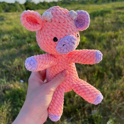 Chubby highland cow crochet pattern