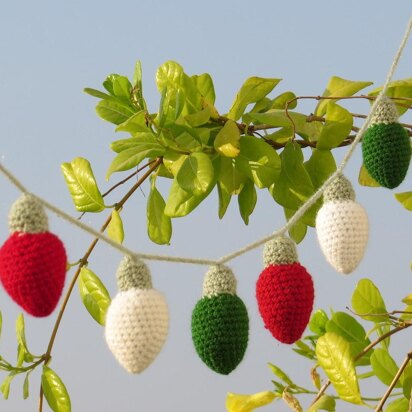 Christmas lights garland