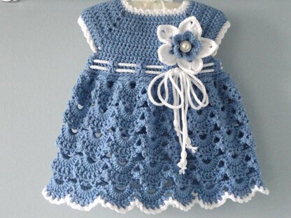 Dress Baby Girl Newborn Outfit Crochet PATTERN