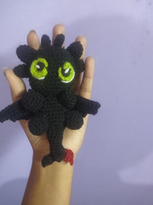 Toothless from How to train your Dragon Amigurumi