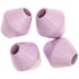 Rico Design Macramé Beads Wood Lilac 4 Pcs - 95x100x30mm