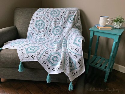 Succulent Spring Hexagon Afghan