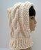 Snow Queen Cable Hooded Hat