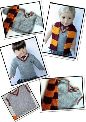 School Sweater for 18 inch Dolls