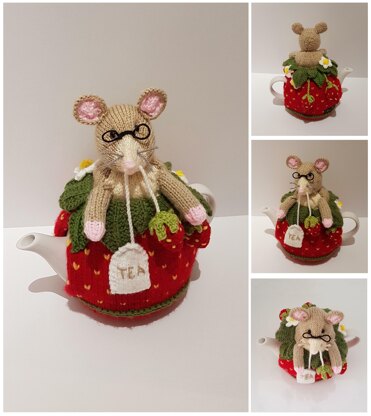 Strawberry Dormouse Tea Cosy