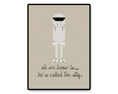 The Stig - PDF Cross Stitch Pattern