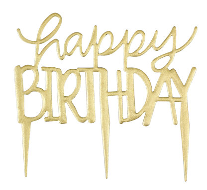 PME Cake Topper Cutter - Happy Birthday Modern